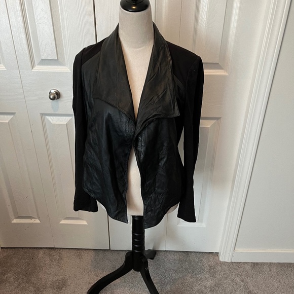 Theory size S faux leather jacket - Picture 1 of 11